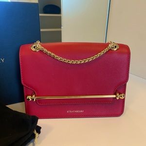 Strathberry - East/West Mini in Ruby